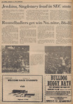 Newspaper Articles, Jenkins and Singletary Lead in SEC Stats and Roundballers Get Win No. 9, 86-82, January 10, 1974