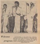 Newspaper Photograph, Welcome Program, January 18, 1974