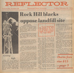 Newspaper Article, Rock Hill Blacks Oppose Landfill Site, February 22, 1974