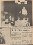 Newspaper Article and Photograph, IRHC Officers Elected, April 29, 1974