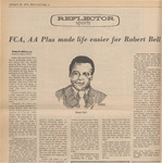 Newspaper Article, FCA, AA Plus Made Life Easier for Robert Bell, January 26, 1973 by Bill Goudelock