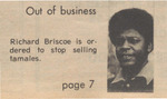 Newspaper Photograph, Out of Business, February 23, 1973
