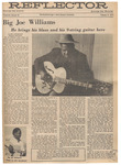 Newspaper Article, Big Joe Williams: He Brings His Blues and His-9-String Guitar Here, February 27, 1973