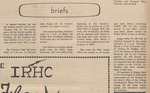 Newspaper article, Briefs, February 27, 1973 by The Reflector
