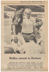Newspaper Photograph, Mullins Attends to Barkum, March 16, 1973