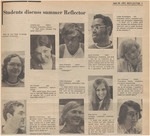 Newspaper Survey, Students Discuss Summer Reflector, June 20, 1972
