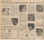 Newspaper Survey, What do Students Think Starkvillians Think of Students?, August 8, 1972