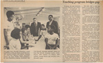 Newspaper Article, Teaching Program Bridge Gap, October 6, 1972