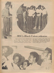 Newspaper Photograph, MSU's Black Voices Rehearse, October 20, 1972