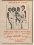 Newspaper Advertisement, Smooth Soul Sound, Cornelius Bros. and Sister Rose, November 14, 1972