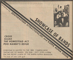 Newspaper Announcement, Showcase of Bands, October 1, 1971