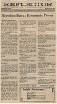 Newspaper Article, Meredith Backs Economic Power, October 8, 1971 by Rush Netterville