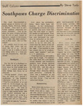 Newspaper Article, Southpaws Charge Discrimination, October 8, 1971 by Steve Tonkin