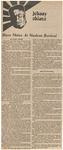 Newspaper Article,  Johnny Shines: Blues Shine at Student Revival, November 9, 1971