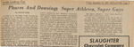 Newspaper Article, Inside Looking Out: Phares and Dowsing's: Super Athletes, Super Guys, November 12, 1971