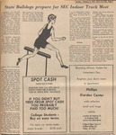 Newspaper Article, State Bulldogs Prepare for SEC Indoor Track Meet, February 8, 1972