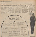 Newspaper Article, Dale Gibson Leads Thinclads to Houston for United States Track and Field Federation Meet, February 11, 1972