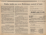 Newspaper Article, Waller Holds Axe Over Hederman Control of State, February 22, 1972