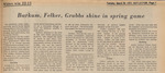 Newspaper Article, Barkum, Felker, Grubbs Shine in Spring Game, March 28, 1972 by The Reflector