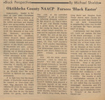 Newspaper Article, Black Perspective: Oktibbeha County NAACP Foresees 'Black Easter', March 13, 1970