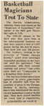 Newspaper Article, Basketball Magicians Trot to State, December 17, 1968