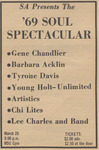 Newspaper article, SA Presents '69 Soul Spectacular, March 14, 1969 by The Reflector
