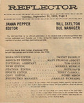 Newspaper advertisement, Reflector staff, Bessie Minor, September 16, 1969