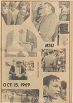 Newspaper photograph, MSU OCT. 15, 1969: People Around Campus, October 17, 1969