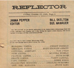 Newspaper article, Reflector Staff, October 17, 1969 by The Reflector