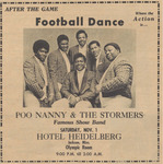 Newspaper advertisement, After the Game: Football Dance, October 31, 1969