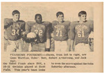 Newspaper photograph, Mississippi State Football Players, November 21, 1969 by The Reflector