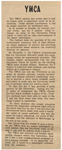 Newspaper article, YMCA, November 21, 1969 by The Reflector