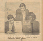 Newspaper article and photograph, What a Great Game--SIMSOC, December 5, 1969 by Sissy Lambreth