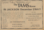 Newspaper advertisement, Dynamic! Thrilling! Breathtaking! The Tams Revue, December 16, 1969 by The Reflector
