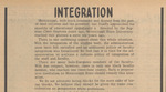 Newspaper article, Integration, February 13, 1970 by The Reflector