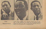 Newspaper photographs, First Appearance, March 10, 1970