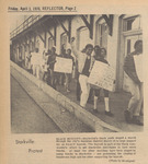 Newspaper photograph, Starkville Protest,  April 3, 1970