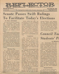 Newspaper article, Senate Passes Swift Rulings To Facilitate Today's Elections, April 10, 1970 by Bill Bogges