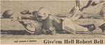 Newspaper photograph,Give 'Em Hell Robert Bell, October 27, 1970 by The Reflector