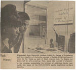 Newspaper photograph, Black History, 2/12/1971 by The Reflector