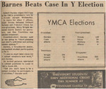 Newspaper article, Barns Beats Case in Y Election, April 23, 1971 by The Reflector