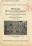Mississippi Boys' Corn Club Congress Program