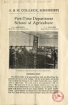 Part-Time Department School of Agriculture Bulletin