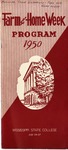1950 Farm and Home Week Program