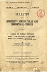 1917 Union of Public Affairs Bulletin