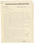 W. J. Jennings Letter