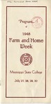 1948 Farm and Home Week Program