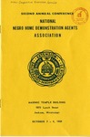 1959 National Negro Home Demonstration Agents Association Conference Program