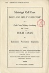 1925 Mississippi Gulf Coast Club Camp Program
