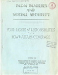 Farm Families Social Security Booklet